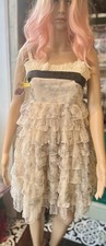 Lolita Princess Rabbit Print Kawai Style Tiered Dress..Size 8..BNWT