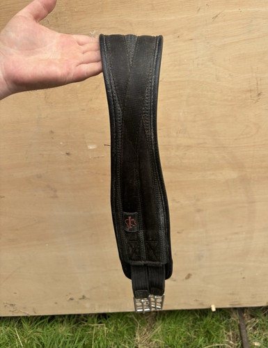 Black dressage padded leather - padded,