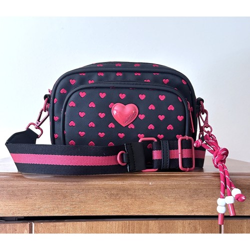 Betsey johnson lia bag black - lia,