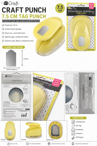 Craft 5cm tag - craft, 7.5cm