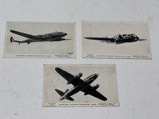 Valentine’s Aircraft Recognition Cards WWII Set of 3 Planes RAF Bomber Series