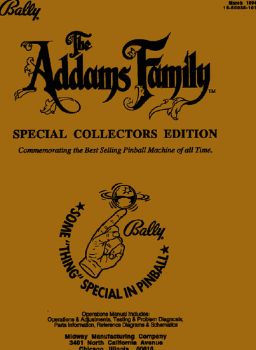 Addams family pinball repair - family,