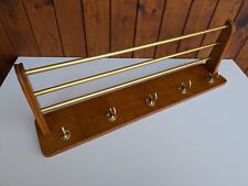 60s Vintage Wall Wardrobe Danish Hallway Wardrobe Wood Mid Century