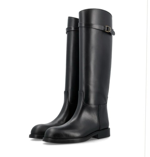 Leather riding boots - leather,