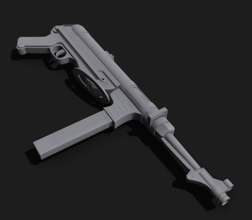 Mp40 machine gun rifle 1 - mp40, 1:1