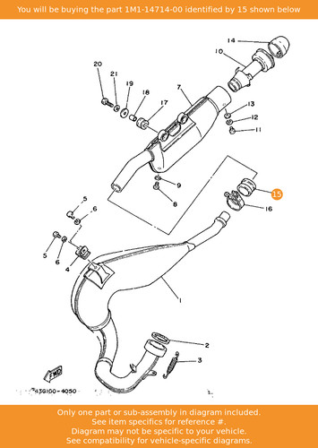 Yamaha gasket muffler - yamaha,