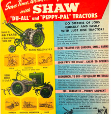 1949 Shaw Garden Tractors