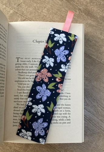 Handmade fabric bookmark - fabric,