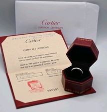 Cartier Platinum 950 Wedding Band Stack Ring Size EU 48 UK I 1/2 US 4.5