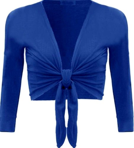 New ladies tie crop shrug - crop,