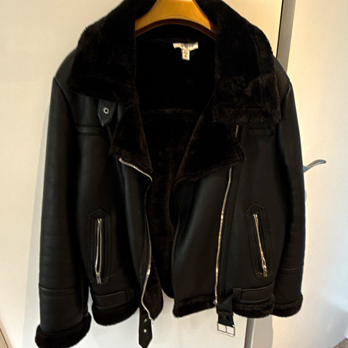 Topshop aviator black faux - topshop,