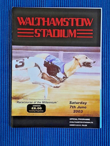 Programme greyhound racing - greyhound,