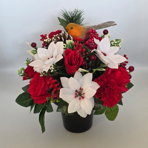 Christmas grave flowers - christmas,