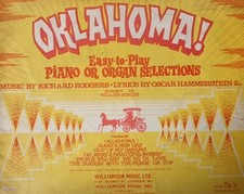 Oklahoma By Richard Rodgers & Oscar Hammerstein 1956 Sheet Music. W Stickles.