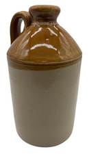 Stoneware Flagon Demijohn Whisky Rum Jug Salt Glaze Vintage H33cm - D27 O505