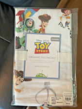 Pottery barn kids TOY STORY Disney pillowcase school Woody Buzz Lightyear Boy .