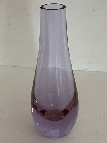 Vintage lilac art glass - lilac, vase