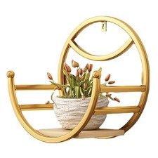 Wrought Iron Balcony Wall-Mounted Flower Stand - Restaurant Wall Flower2086