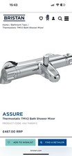 Bristan AS2 THBSM C Assure TMV2 Thermostatic Bath Shower Mixer, Chrome