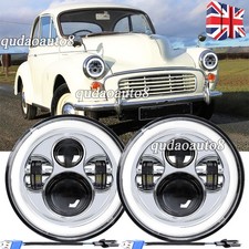 Pair Chrome 7" Round LED