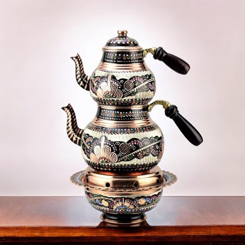 Turkish copper teapot - teapot, tea