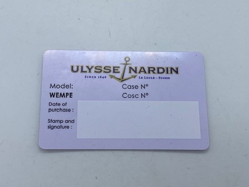 Open ulysse nardin - ulysse,