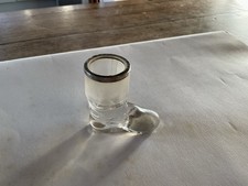 Antique Glass Vesta Boot With
