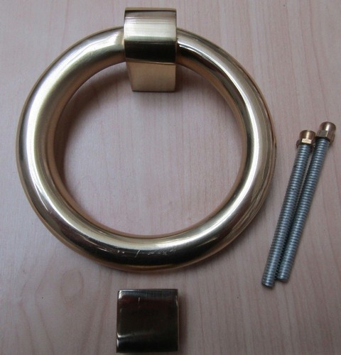 Modern ring door knocker - door, solid