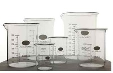 Borosilicate Glass Beakers Laboratory Glassware Boro 3.3 Low Form *Multilisting*