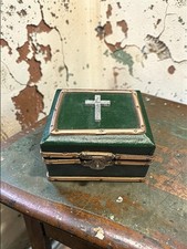 Vintage Rosary Box Wooden