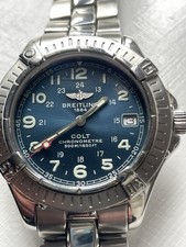 Breitling Colt A74350 Chronometre 500M Blue Dial 38mm Quartz Men's Watch