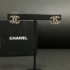 EGA CHANEL CC Logo Rhinestone