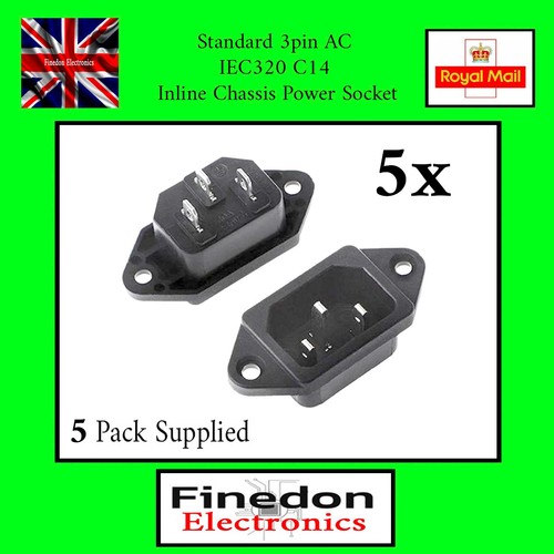 Qty 3pin iec320 c14 - 5,