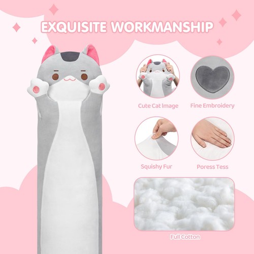 Soft long cat hugging - soft,