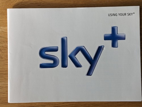 Sky plus instruction hand book - sky,