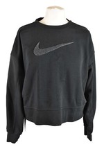 NIKE Black Crewneck Jumper size S Womens Dri-Fit Pullover Outdoors Outerwear