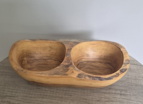 Handcrafted double wood - double, olive