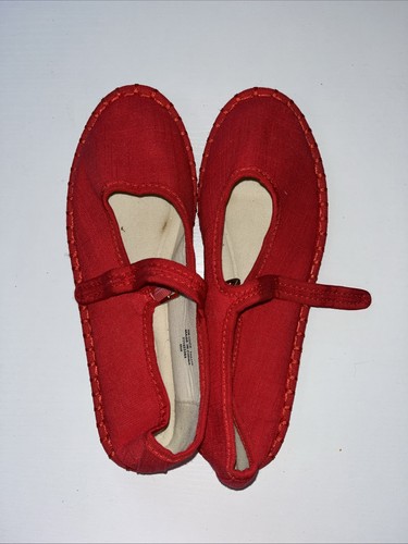 Cute red canvas shoes - cute, 4