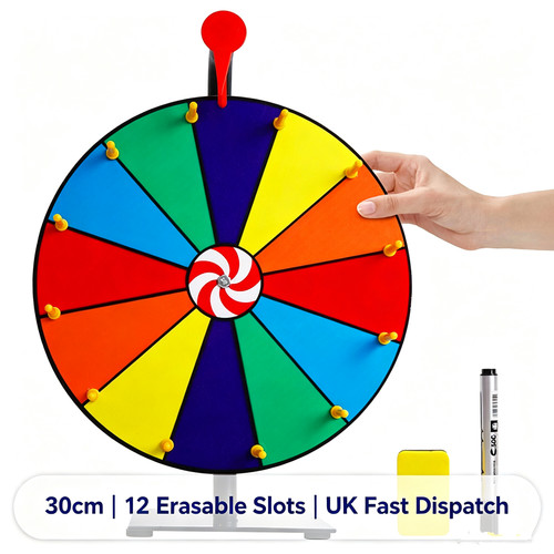 30cm tabletop prize wheel - 30cm, 12