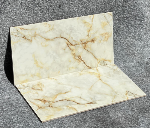 Cut sample gold marble - cut, effect