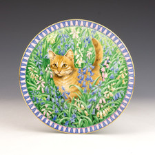 Vintage Aynsley Porcelain - Meet My Kittens March Spiro - Cat Decorated Plate