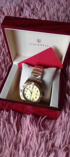 Stockwell gold watch for men