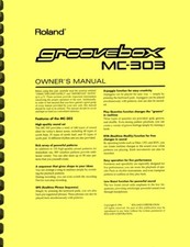 Roland MC-303 Groovebox OWNER'S MANUAL