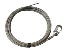 6mm Wire Rope Hand Winch Cable 15mtrs With Winch Hook - Boat - Trailer Winch