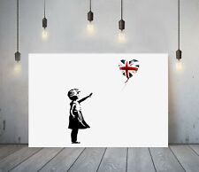 BANKSY BALLOON UNION JACK GIRL
