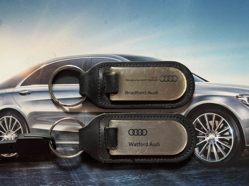 Two genuine audi keyrings - genuine,