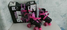 Quad Roller Skates SFR Racing Storm UK Black/Pink Adjustable / UK 12-2Jnr Girls!