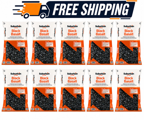 Black basalt decorative - black,