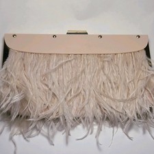 BCBGMAXAZRIA Feather Clutch