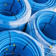 BLUE MDPE WATER MAINS PIPE ( WRAS APPROVED ) - NEW 25 MTRS, 50 MTRS and 100 MTRS